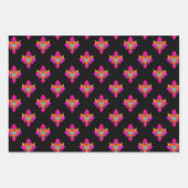 Feuille De Papier Cadeau Mexique Coeur Party Noir (Devant)