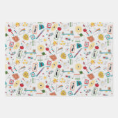 Feuille De Papier Cadeau Mi-siècle moderne de l'âge atomique STEM Physique (Devant 2)