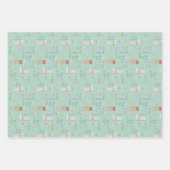 Feuille De Papier Cadeau Mi-Siècle moderne Palm Springs (Devant 2)