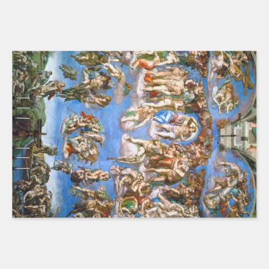 Feuille De Papier Cadeau Michel-Ange (Devant 2)