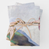 Feuille De Papier Cadeau Michelangelo - Création d'Adam Isolé (En situation)