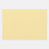 Feuille De Papier Cadeau Micro pois blanc - jaune canari (Devant 3)