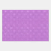 Feuille De Papier Cadeau Micro pois blanc - Orchidée violet (Devant 3)