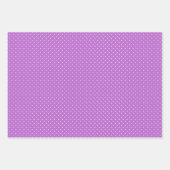 Feuille De Papier Cadeau Micro pois blanc - Orchidée violet (Devant 2)