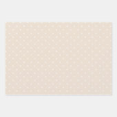 Feuille De Papier Cadeau Micro pois de printemps | Lin doux (Devant)