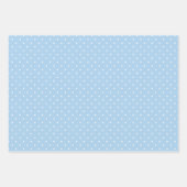 Feuille De Papier Cadeau Micro Stars White - 3 Blue (Devant)