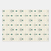 Feuille De Papier Cadeau Mid Century Christmas Trees (Devant 3)