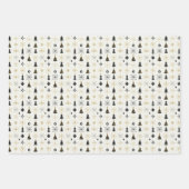 Feuille De Papier Cadeau Mid Century Modern Christmas Icons (Devant)