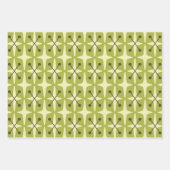 Feuille De Papier Cadeau Mid Century Modern Starburst Pattern (Devant)