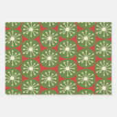 Feuille De Papier Cadeau Midcentury Modern Retro Christmas Patterns (Devant 2)