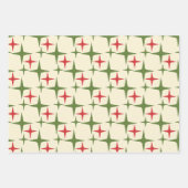 Feuille De Papier Cadeau Midcentury Modern Retro Christmas Patterns (Devant)