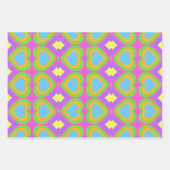 Feuille De Papier Cadeau Mignon Coloré Vivement (Devant 3)
