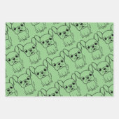 Feuille De Papier Cadeau Mignon Pug (Devant 3)