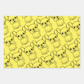 Feuille De Papier Cadeau Mignon Pug (Devant)
