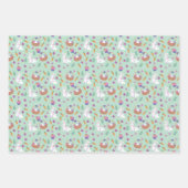 Feuille De Papier Cadeau Mignonne Bunny Motif de Pâques (Devant 3)