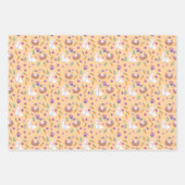 Feuille De Papier Cadeau Mignonne Bunny Motif de Pâques (Devant)