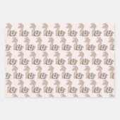 Feuille De Papier Cadeau Mignonne Llama Princesse portant une couronne (Devant)