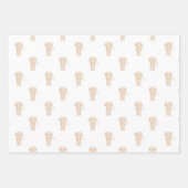 Feuille De Papier Cadeau Mignonne long Haired Dachshund Chien de saucisse (Devant 2)