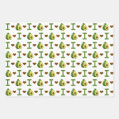 Feuille De Papier Cadeau mignonne motif avocado (Devant 2)
