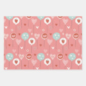 Feuille De Papier Cadeau Mignonnes lèvres amoureuses Kawaii (Devant 3)