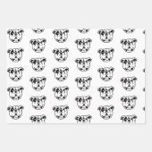 Feuille De Papier Cadeau Mignons anglais (Devant 3)