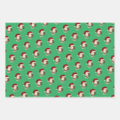 Feuille De Papier Cadeau Mignons de Noël (Devant)