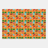 Feuille De Papier Cadeau Mignons objets de Noël (Devant 2)