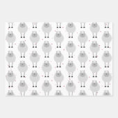 Feuille De Papier Cadeau "Mine Mine Mine Mine" Crazy mignon Mouton Amour (Devant 2)