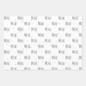 Feuille De Papier Cadeau "Mine Mine Mine Mine" Crazy mignon Mouton Amour (Devant)