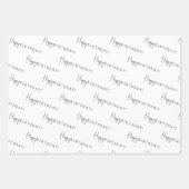 Feuille De Papier Cadeau Mini-genre Neutre Joyeux Anniversaire ! (Devant)