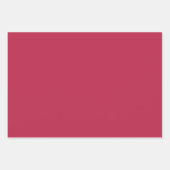 Feuille De Papier Cadeau Mini magenta rose chaud solide élégant (Devant 2)