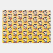 Feuille De Papier Cadeau Mini Superman volant (Devant 2)