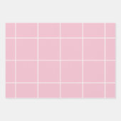 Feuille De Papier Cadeau Minimal Color Grid Check Pattern (Devant 2)