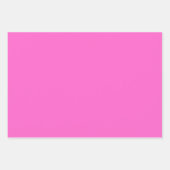 Feuille De Papier Cadeau Minimaliste moderne Bubblegum rose (Devant)