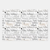 Feuille De Papier Cadeau Mint Fun Happy Balloons Birthday (Devant 3)