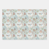 Feuille De Papier Cadeau Mint Gree Baby Son Baby shower Froid Hiver Extérie (Devant)