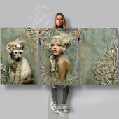 Feuille De Papier Cadeau Mint Sage Allure Roaring 20's Matching Set