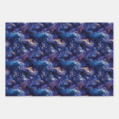 Feuille De Papier Cadeau Mirage Astral 3D : Mystical Night Sky Design (Devant)