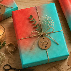 Feuille De Papier Cadeau Mirage Cramoisi