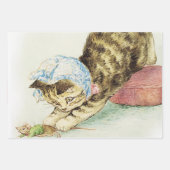 Feuille De Papier Cadeau “Miss Moppet Chases a Mouse” by Beatrix Potter (Devant 2)