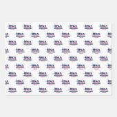 Feuille De Papier Cadeau Missouri, 50 États, Liberty Bell (Devant)