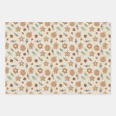 Feuille De Papier Cadeau Mistletoe, Christmas cookies  (Devant 2)