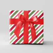 Feuille De Papier Cadeau Mistletoe rouge et verte