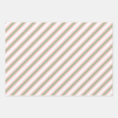 Feuille De Papier Cadeau Mistletoe Stripes Rose Vert (Devant 2)