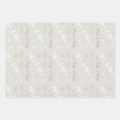 Feuille De Papier Cadeau Mme & Mme Mariage (Devant)