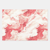 Feuille De Papier Cadeau Mocha Bow Pink Candy Cane Christmas (Devant 3)