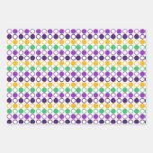 Feuille De Papier Cadeau Mod Mardi Gras Points (Devant)