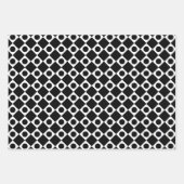 Feuille De Papier Cadeau Mod Retro 60's Noir (Devant 2)