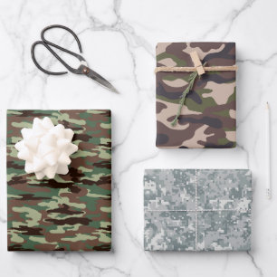 Feuille De Papier Cadeau Modèle Camouflage #2