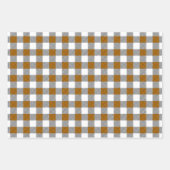 Feuille De Papier Cadeau Modèle de remplissage de buffle d'automne rustique (Devant)